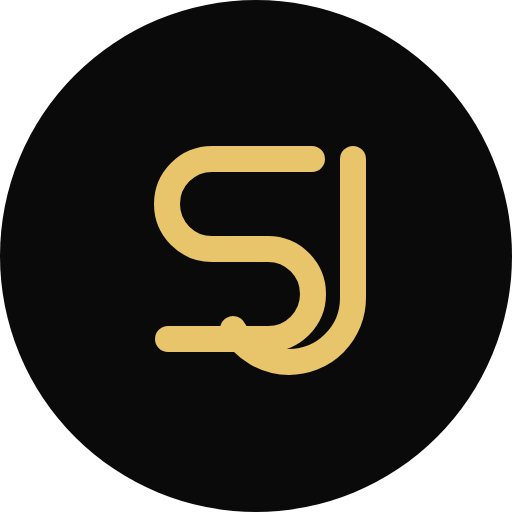 Gold on black · round – Sasha Justmann